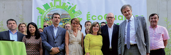 Pose de la première pierre de la couverture de la RD 913